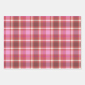 Hot-roze stippen, sterren en gips inpakpapier vel (Voorkant 2)