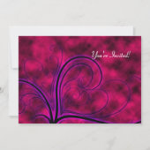 Hot-roze Storm Gothic Sweet 16 Uitnodiging (Voorkant)