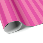 Hot roze streep patroon cadeaupapier (Rol Hoek)