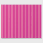 Hot roze streep patroon cadeaupapier (Vlak)