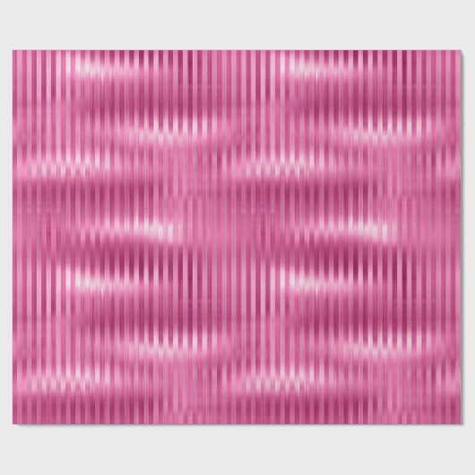 Hot-roze stripes cadeaupapier (Vlak)