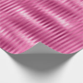 Hot-roze stripes cadeaupapier (Hoek)