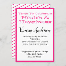 Hot-roze Stripes-feestdag