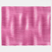 Hot-roze stripes fleece deken (Voorkant (Horizontaal))