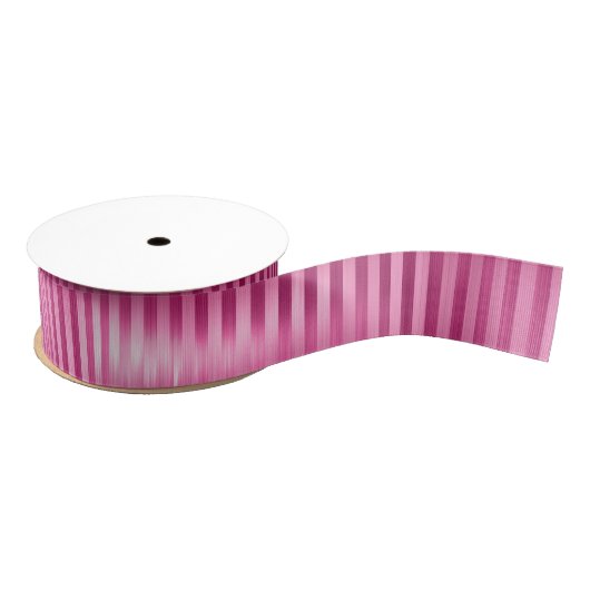 Hot-roze stripes grosgrain lint (Spoel)