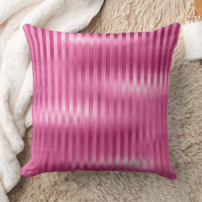 Hot-roze stripes kussen (Deken)