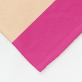 Hot-roze Stripes Modern Heart Patroon Fleece Deken (Hoek)