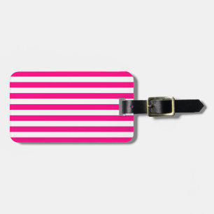 Hot-roze stripesPatroon Bagagelabel