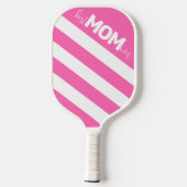Hot-roze strips Beste mama ooit Pickleball Paddle (Achterkant)