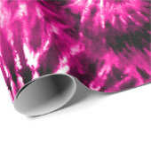 Hot roze stropdas kleurstof psychedelische starbur cadeaupapier (Rol Hoek)