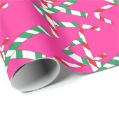Hot-roze suikerriet cadeaupapier (Rol Hoek)