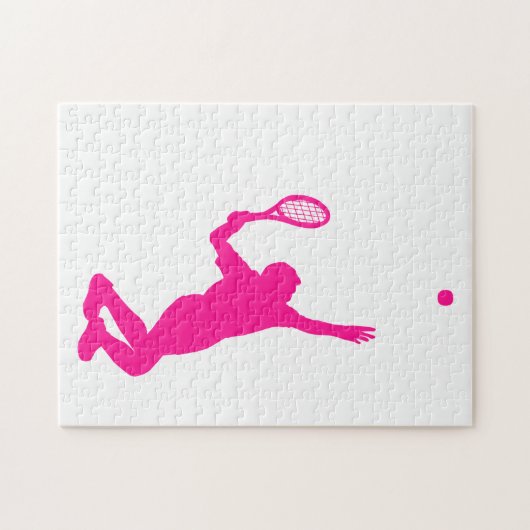 Hot roze tennis legpuzzel (Horizontaal)