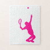 Hot roze tennis legpuzzel (Verticaal)