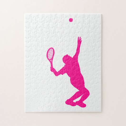 Hot roze tennis legpuzzel (Verticaal)