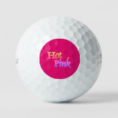 Hot-roze Titleist Pro V1 golfballen 3 pk (Voorkant)