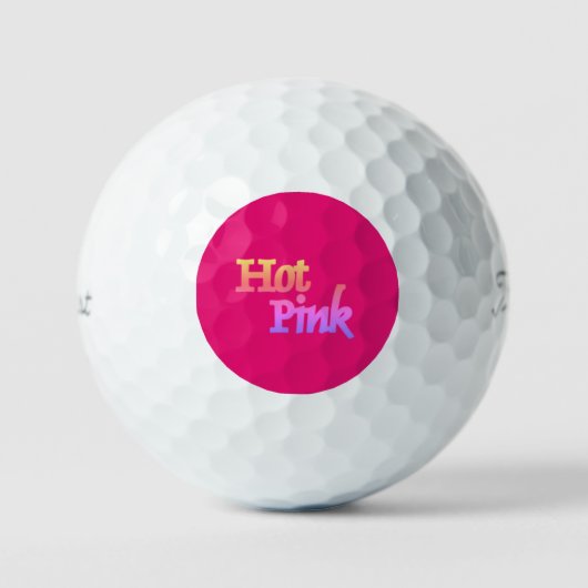 Hot-roze Titleist Pro V1 golfballen 3 pk (Voorkant)