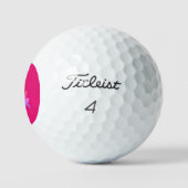 Hot-roze Titleist Pro V1 golfballen 3 pk (Logo)