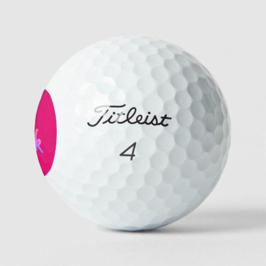 Hot-roze Titleist Pro V1 golfballen 3 pk (Logo)