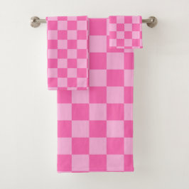 Hot-roze toetsenbord bad handdoek