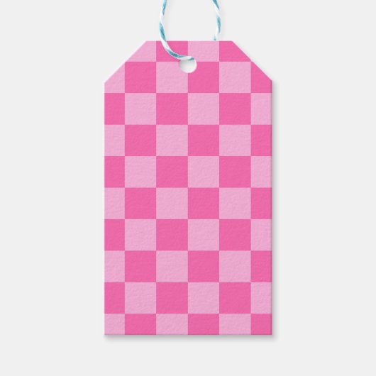 Hot-roze toetsenbord cadeaulabel (Voorkant)