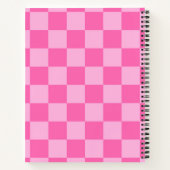 Hot-roze toetsenbord notitieboek (Achterkant)