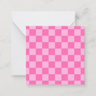 Hot-roze toetsenbord notitiekaartje