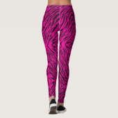 Hot-roze tribale tijger - dierlijke afdrukken leggings (Achterkant)
