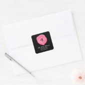 Hot roze tulp adres label Sticker (Envelop)