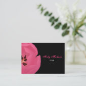 Hot-roze Tulp-Visitekaartje Visitekaartje (Staand voorkant)