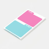 Hot roze & turquoise te doen & te kopen post-it® notes (Schuin)