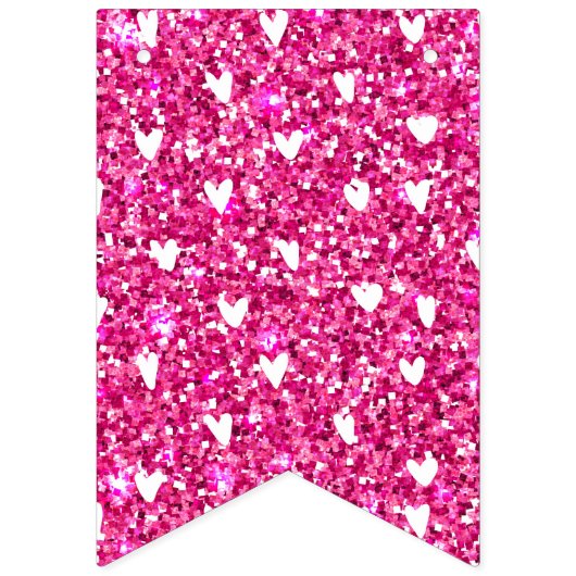 Hot-roze Valentijn Vlaggetjes (Tweede vlag)