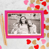 Hot-roze Valentijnsdag Foto Lijst