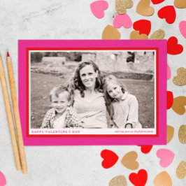 Hot-roze Valentijnsdag Foto Lijst