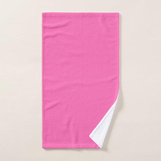 Hot-roze, vaste kleur bad handdoek (Handdoek)