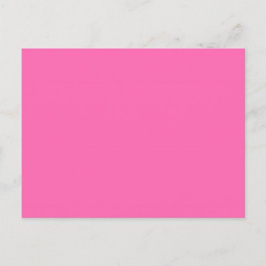 Hot-roze, vaste kleur briefkaart (Voorkant)