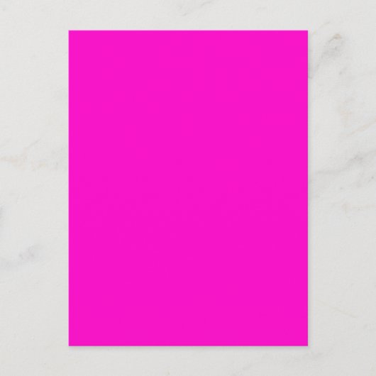Hot-roze, vaste kleur briefkaart (Voorkant)