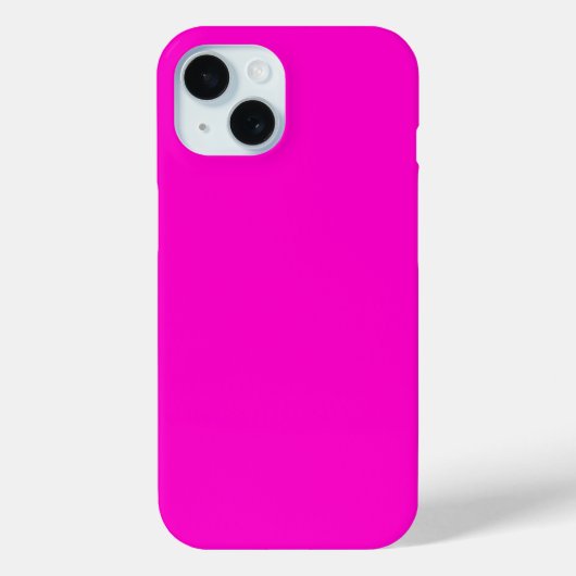 Hot-roze, vaste kleur Case-Mate iPhone case (Achterkant)