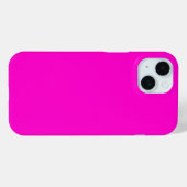 Hot-roze, vaste kleur Case-Mate iPhone case (Achterkant (horizontaal))