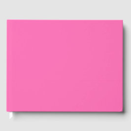 Hot-roze, vaste kleur gastenboek