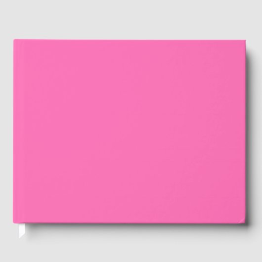 Hot-roze, vaste kleur gastenboek (Voorkant)