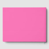 Hot-roze, vaste kleur gastenboek (Achterkant)