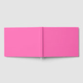 Hot-roze, vaste kleur gastenboek (Volledig)