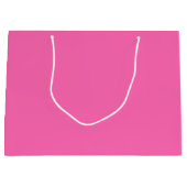 Hot-roze, vaste kleur groot cadeauzakje (Voorkant)