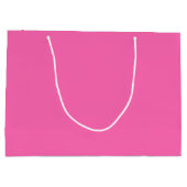 Hot-roze, vaste kleur groot cadeauzakje (Achterkant)