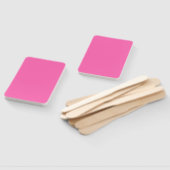 Hot-roze, vaste kleur handwaaier (Niet-gemonteerd)