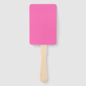 Hot-roze, vaste kleur handwaaier (Voorkant)