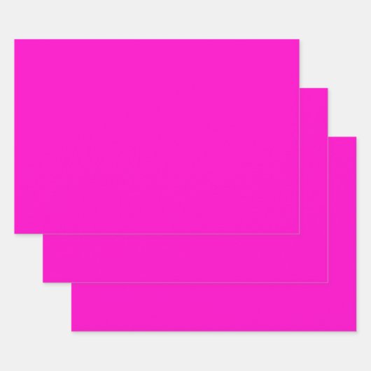Hot-roze, vaste kleur inpakpapier vel (Set)