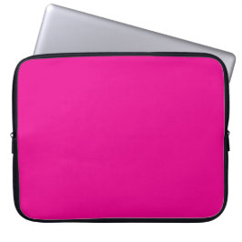 Hot-roze, vaste kleur laptop sleeve