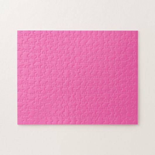 Hot-roze, vaste kleur legpuzzel (Horizontaal)