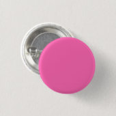 Hot-roze, vaste kleur ronde button 3,2 cm (Voorkant /achterkant)